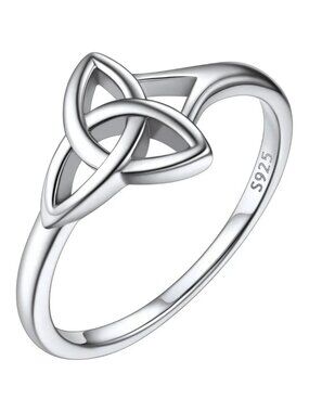 925 Sterling Silver  Claddagh Knot Promise Ring